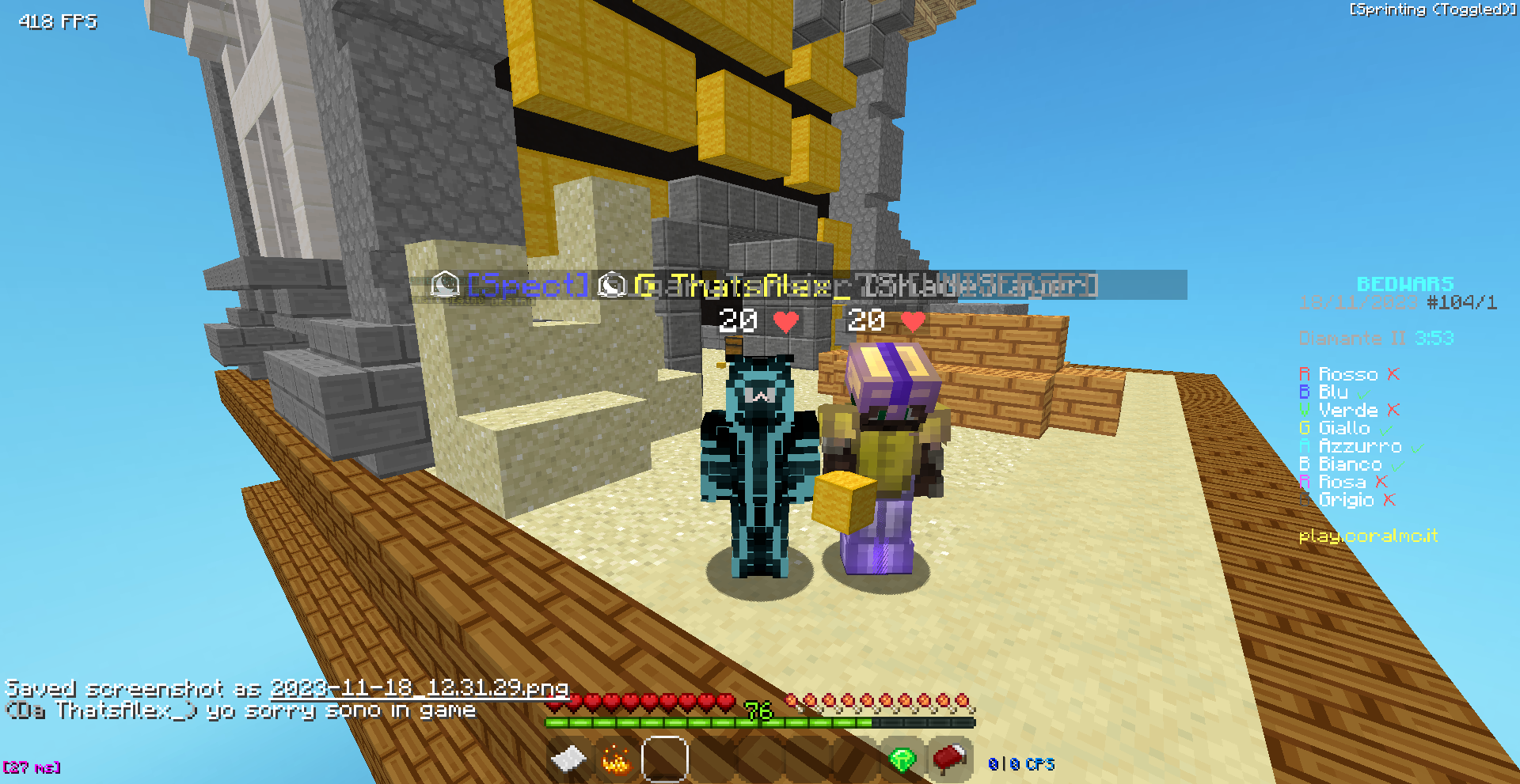 Screen Minecraft 2